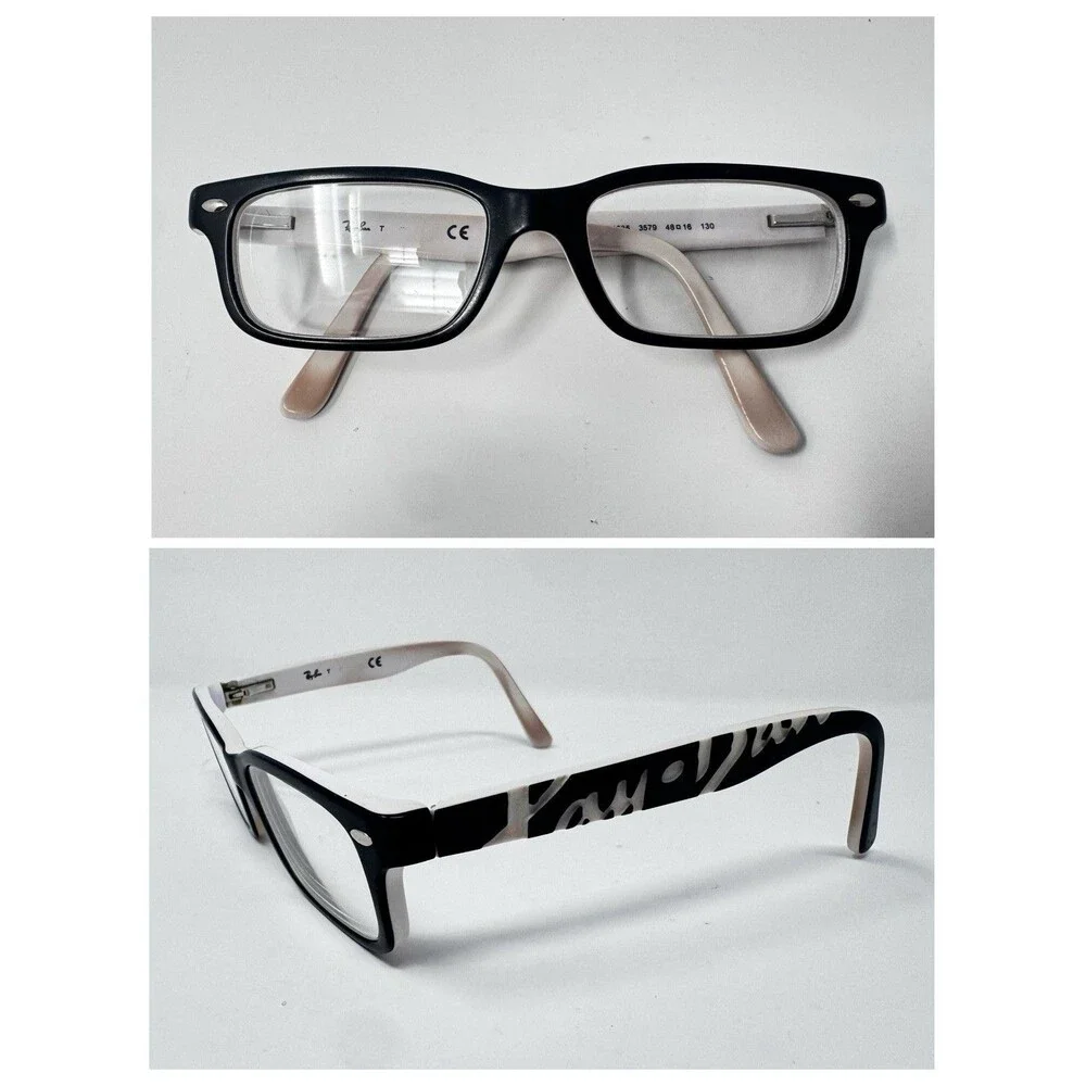 Ray-Ban RB1535 3579 Junior Black/Pink Eyeglass Frames 48-16-130 Authentic